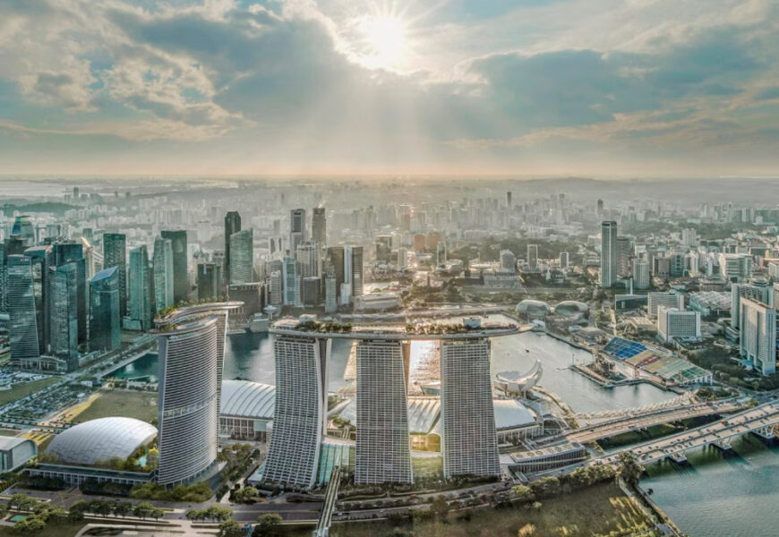 How do property prices in Singapore compare to other major cities?
